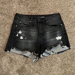 Articles of society high rise black washed Jean shorts